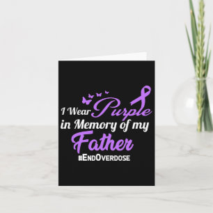 Father Drug Overdose Awareness Memory Card
