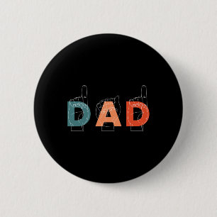 Father Father's Day Deaf-mute Sign-language  6 Cm Round Badge