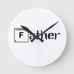 Father... Father's day gift Round Clock