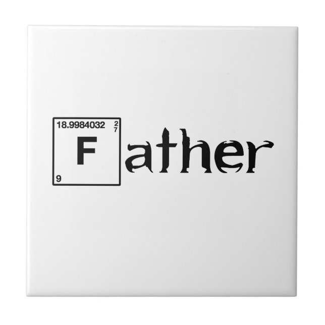 Father...  Father's day gift Tile (Front)