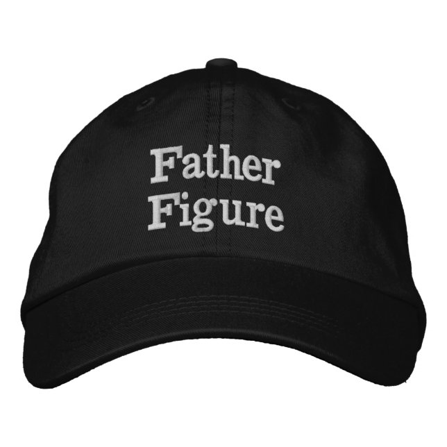 Father Figure Gift for Dad Meme Funny Christmas Embroidered Hat (Front)