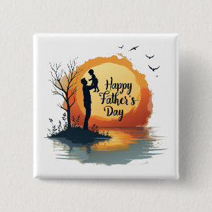 Father Figure Legendary Since Day One 15 Cm Square Badge
