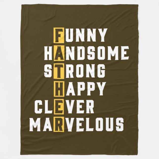 Father Fleece Blanket (Front)