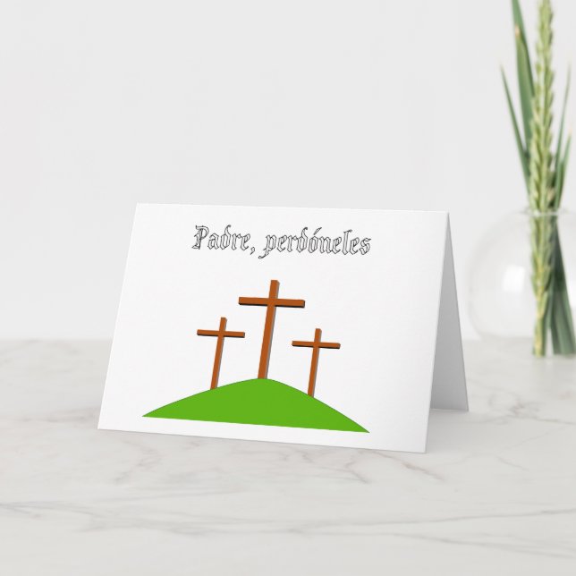 Father Forgive Them card (Front)
