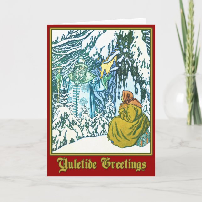 Father Frost - Yuletide Greetings Holiday Card (Front)