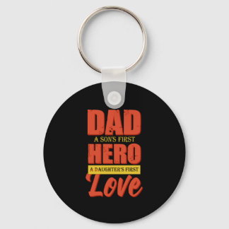 Father Gift | Dad Hero Love Key Ring