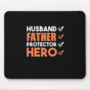 Father Gift   Husband Father Hero Mouse Mat