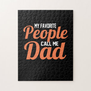 Father Gift   My Favorite People Call Me Dad Jigsaw Puzzle