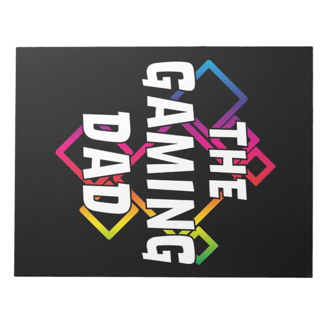 Father Gift The Gaming Dad Notepad (Front)