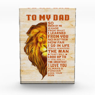 Father Gift To My Dad I Love You Photo Block