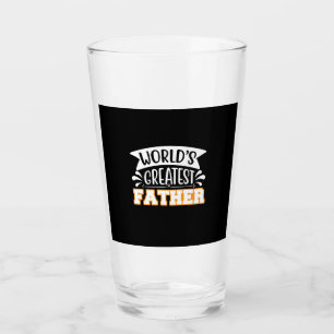 Father Gift World's Greatest Father Glass