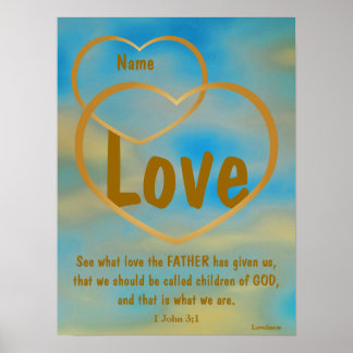 Father God's Love Poster -Customise