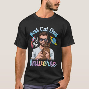 Father Havana Brown Best Cat Dad of The Universe C T-Shirt