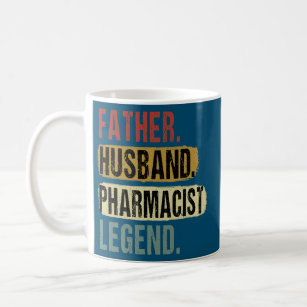 Father Husband Pharmacist Legend Vintage Dad Coffee Mug