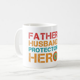 Father Husband Protector Hero Coffee Mug