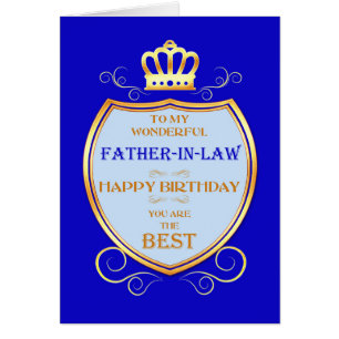 Father-in-Law Birthday with Shield