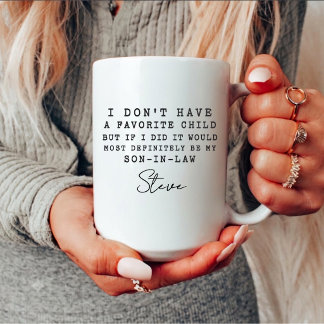 Father In Law Gift, I Don't Have a Favourite Child Coffee Mug