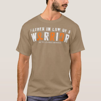 Father In Law of a Warrior Multiple Sclerosis Awar T-Shirt
