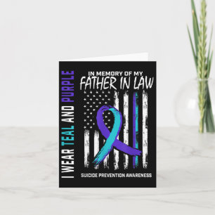 Father In Law Suicide Awareness Prevention America Card