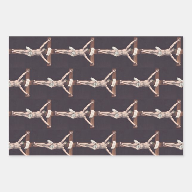 Father, into thy hands I commend my spirit Wrapping Paper Sheet (Front)