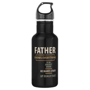 Father Knows Everything - Father and Grandpa Gifts 532 Ml Water Bottle