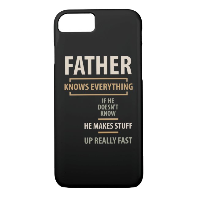 Father Knows Everything - Father and Grandpa Gifts Case-Mate iPhone Case (Back)