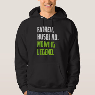 Father Lawn Mowing Lawn Mower Mow Landscaping Hoodie