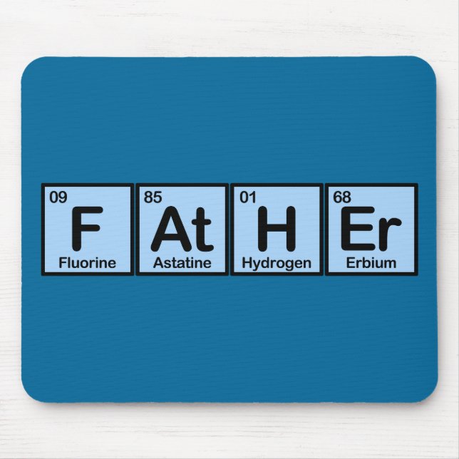 Father Made of Elements Mouse Mat (Front)
