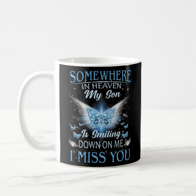 Father Mother Lost Their Son In Heaven Rip My Son Coffee Mug (Left)