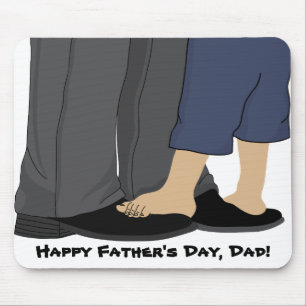 Father Mousepad Child and Dad