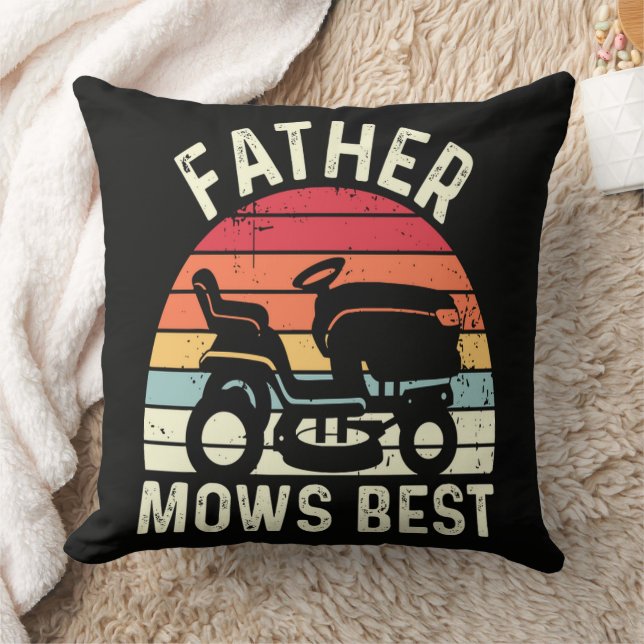 Father Mows Best Cushion (Blanket)