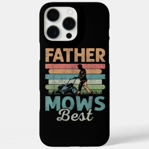 Father mows best dad fathers day iPhone 16 pro max case