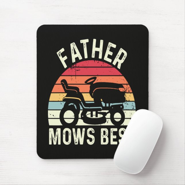 Father Mows Best Mouse Mat (With Mouse)