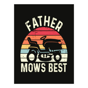 Father Mows Best Photo Print