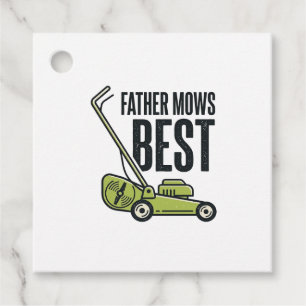 Father Mows Best Vintage Lawn Mower Shirt Design_1 Favour Tags