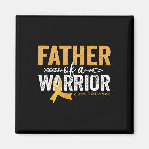 Father Of A Warrior Childhood Cancer - Ribbon Onco Magnet