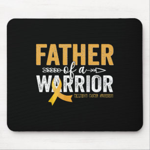 Father Of A Warrior Childhood Cancer - Ribbon Onco Mouse Mat