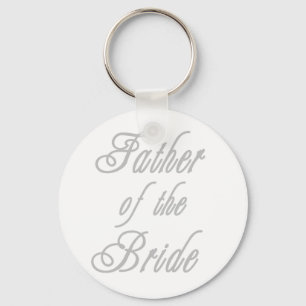 Father of Bride Classy Greys Key Ring