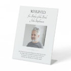Father of Bride Save A Seat Photo Wedding Memorial