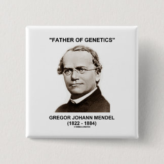 Father Of Genetics Gregor Johann Mendel 15 Cm Square Badge