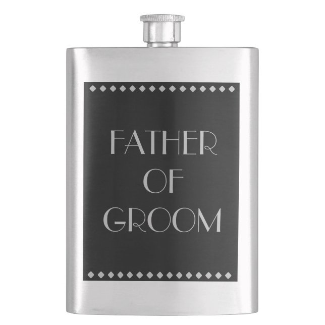 Father of Groom Classic Flask (Front)