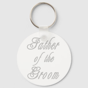 Father of Groom Classy Greys Key Ring