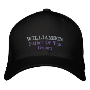 Father Of Groom Gift Script Name Cool Classic  Embroidered Hat