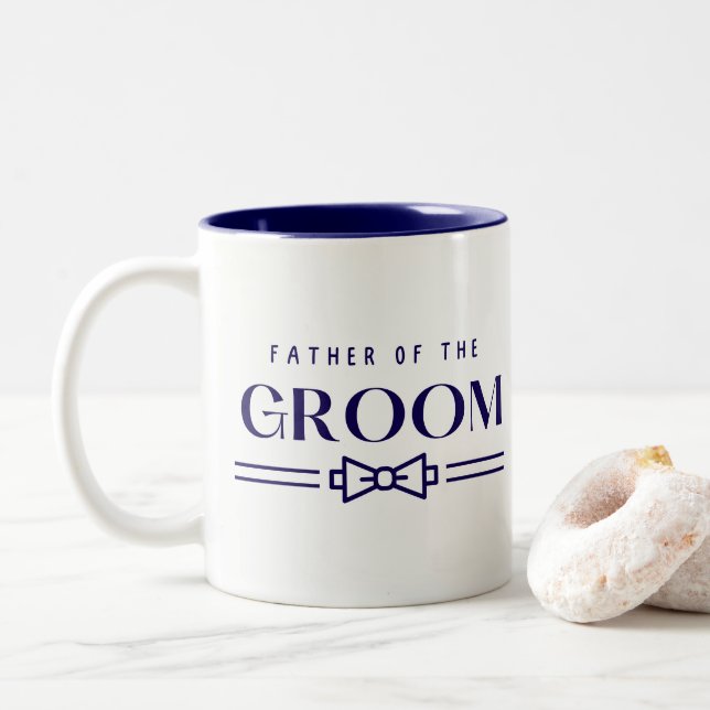 Father of Groom Two-Tone Coffee Mug (With Donut)