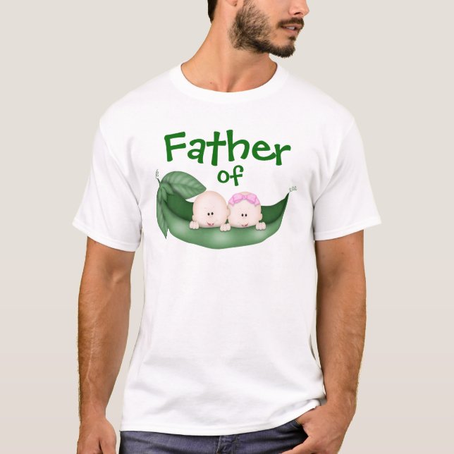 Father of Mixed Twins T-Shirt (Front)