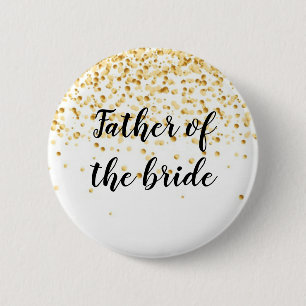 Father of the bride 6 cm round badge