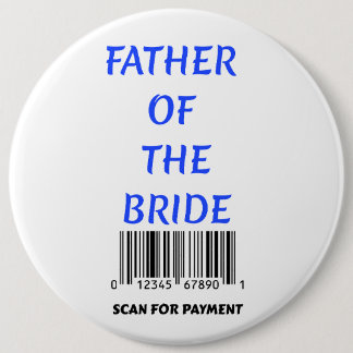 Father of the Bride 6 Cm Round Badge