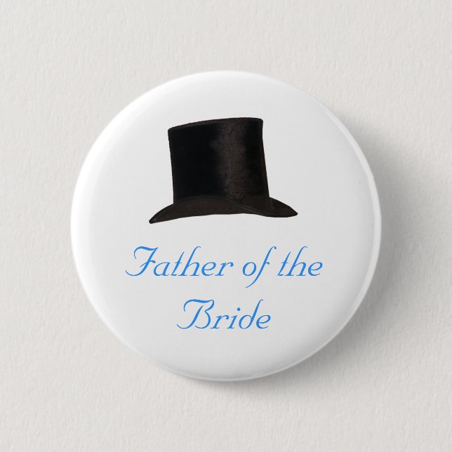 Father of the Bride 6 Cm Round Badge (Front)