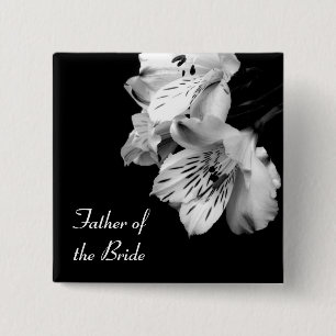 Father of the Bride Alstroemeria Lily Button