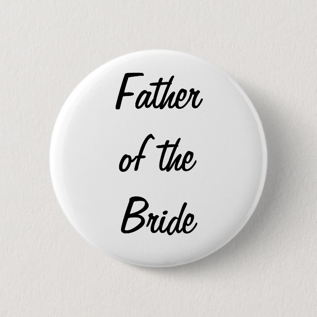 Father of the Bride Badge (Front)